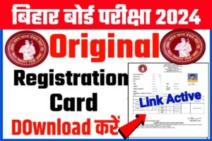 BSEB 10th 12th Original Registration Card Download 2024