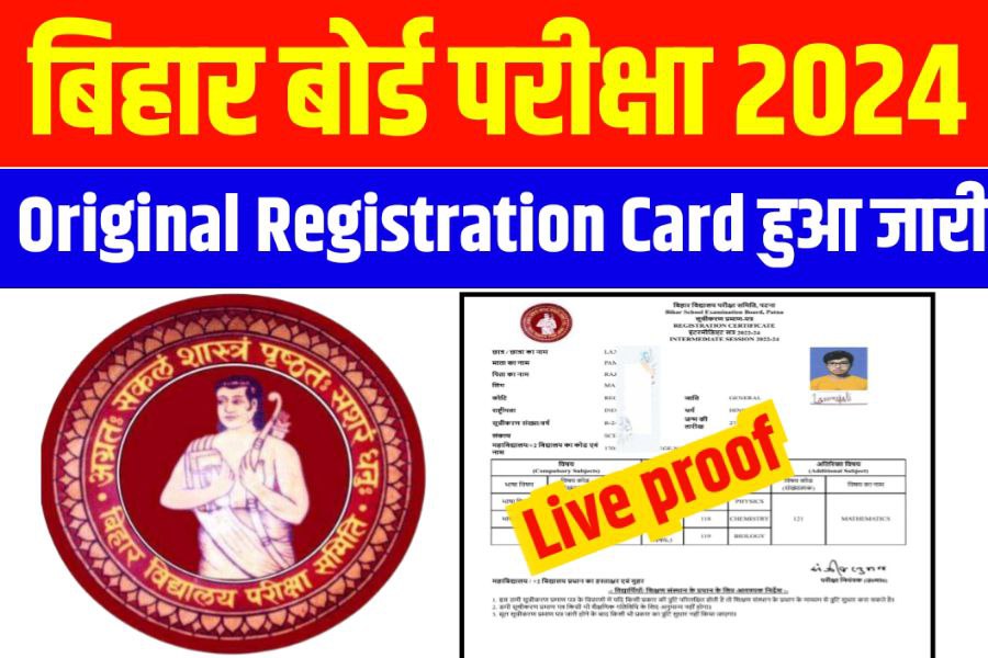 Matric Inter Original Registration Card 2024 Download Now