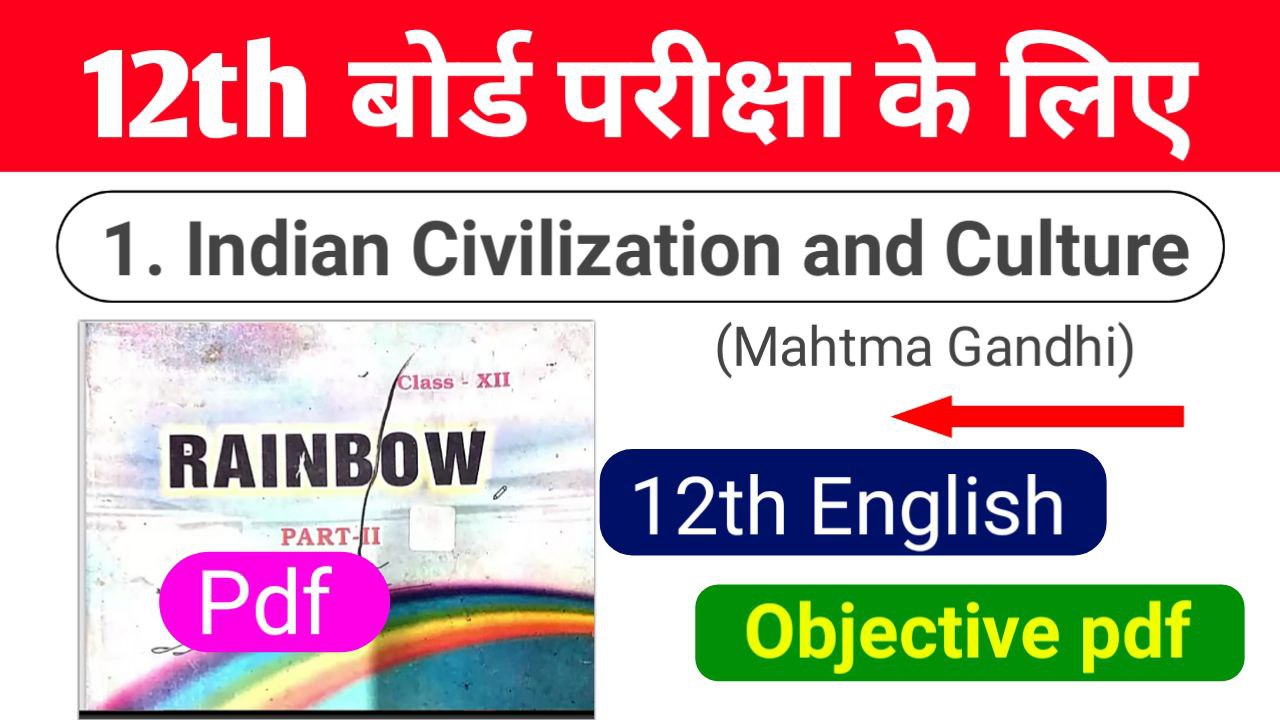 Indian Civilization and Culture Objective