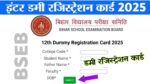 12th Dummy Registration Card 2025 New Link