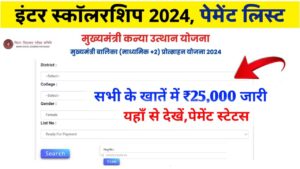 Bihar Board 12th Scholarship Payment List 2024