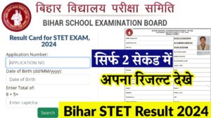 Bihar STET Result Out 2024