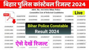 Bihar Police Result 2024 Out Today