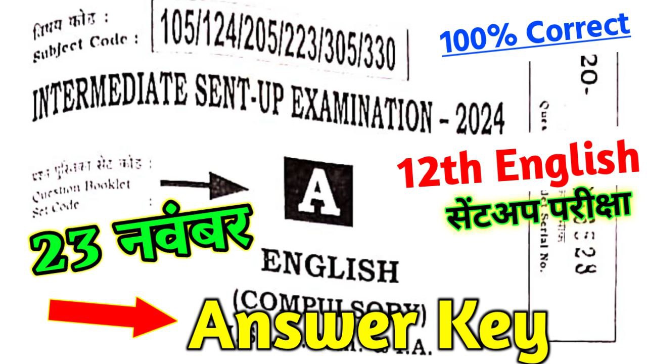 12th English Sent Up Answer Key 2025