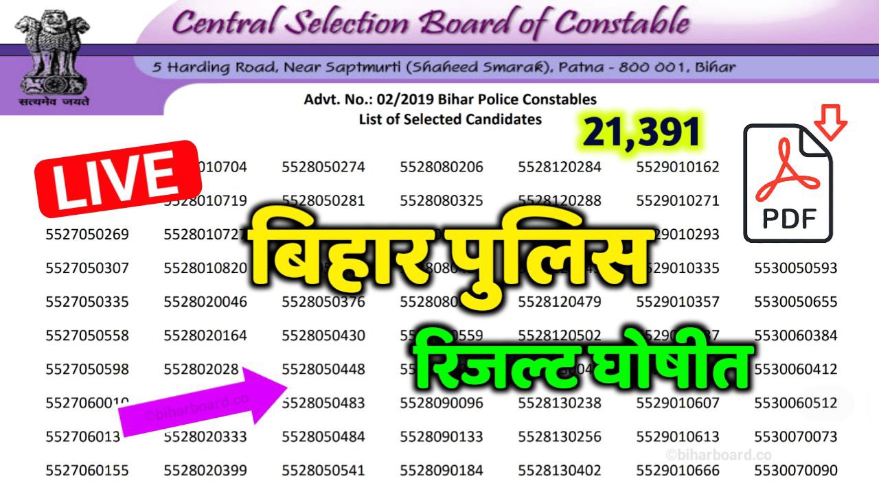 Bihar Police Result