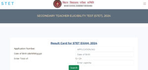 Bihar STET Result 2024 Declare