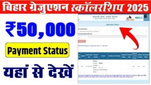 Bihar Graduation Scholarship Payment Status 2025