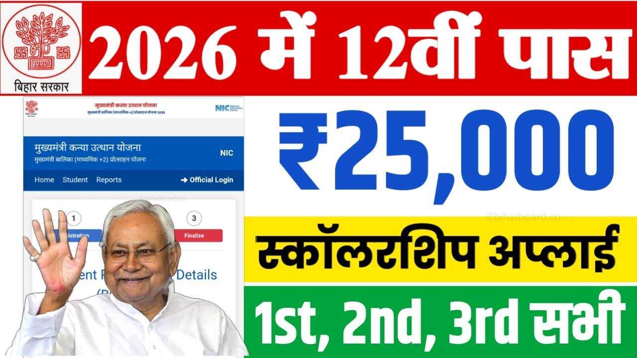 Bihar Board 12th Scholarship 2026 Online Apply